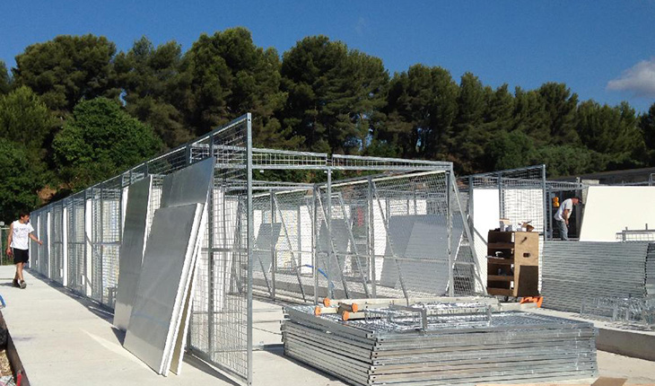 B.A.N Toulon - Assemblage sur dalles