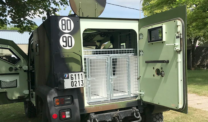 Aménagement blindé militaire