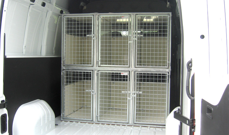 Aménagement 2 cages 3 places Renault Master